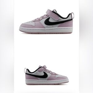 Nike Kid's court borough low 2 Sneakers in Pink and Black